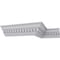 Ekena Millwork 2 3/4"H x 2 3/4"P x 3 7/8"F x 94 1/2"L Dentil Crown Moulding MLD02X02X03DE - alternate 10